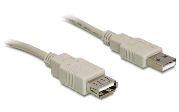 Delock USB 2.0-Verlängerungskabel USB A – USB A 1.8 m