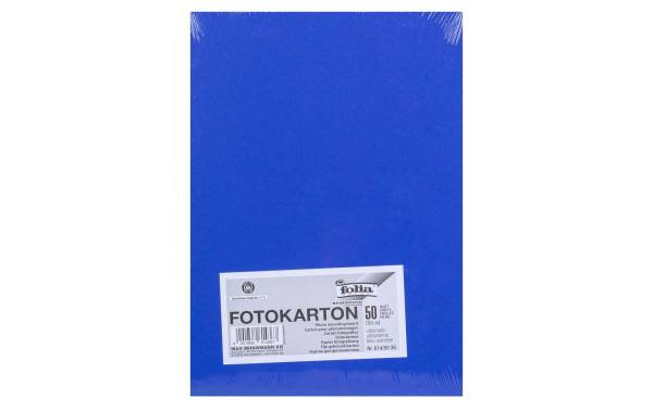 folia Fotokarton, DIN A4, 300 g/qm, ultramarin