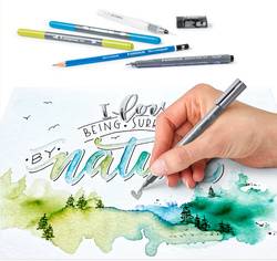 STAEDTLER Aquarell- &amp; Handlettering-Set Watercolor