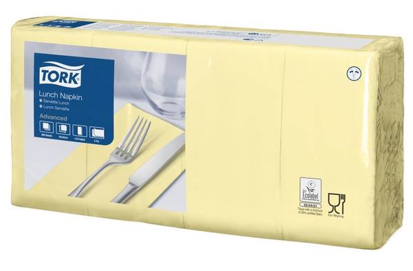 TORK-477427 Lunchservietten Champagnerfarben 1/8-Falz –