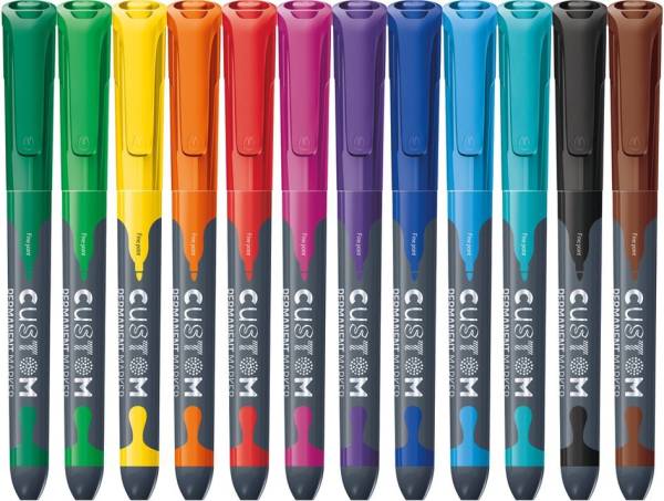 Maped Permanent-Marker CUSTOM, 12er Kunststoffetui