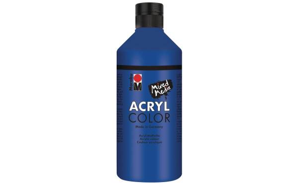 Marabu Acrylfarbe Acryl Color, 500 ml, dunkelblau 053