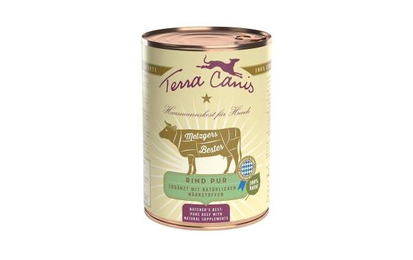 Terra Canis Nassfutter Metzgers Bestes mit Rind, 400 g