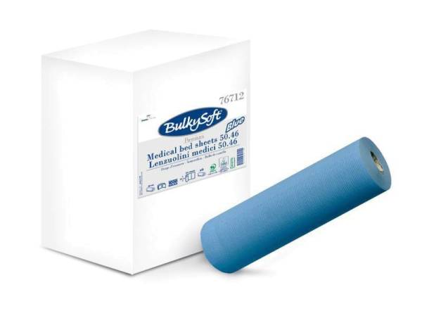 BulkySoft ® Premium 46m Ärzterollen 2-lagig 50cm breit blau