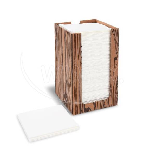 Airlaid Serviette PREMIUM weiss 20 x 20 cm – 100 Stück im Spenderkarton