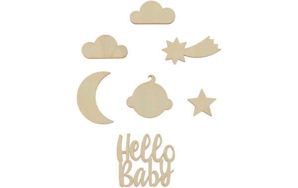 Rico Design Streudeko Hello Baby 7 Stück