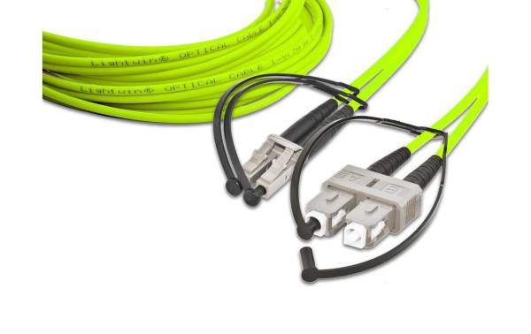 Lightwin LWL-Patchkabel LC-SC, Multimode, OM5, 50cm