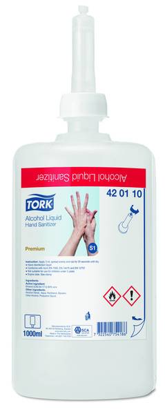 TORK 420115 flüssiges Händedesinfektionsmittel Transparent - S1