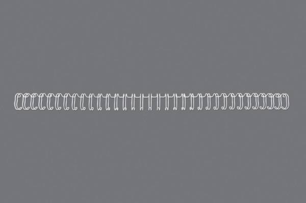 Drahtbinderücken 11mm A4 weiss, 34 Ringe 100 Stück GBC RG810770