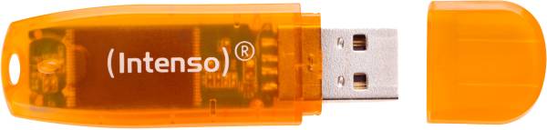 USB-Stick Rainbow Line 64GB USB 2 orange INTENSO 3502490