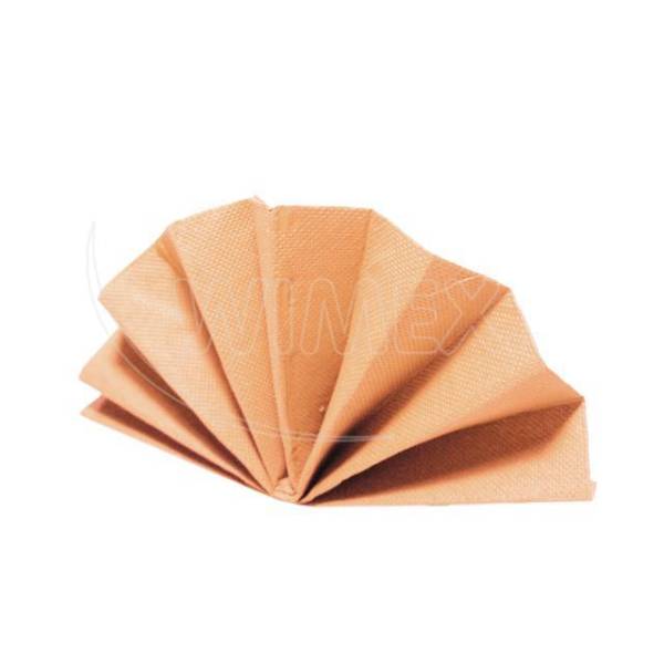 Serviette (PAP FSC Mix) DekoStar apricot 40 x 40 cm – 40 Stück