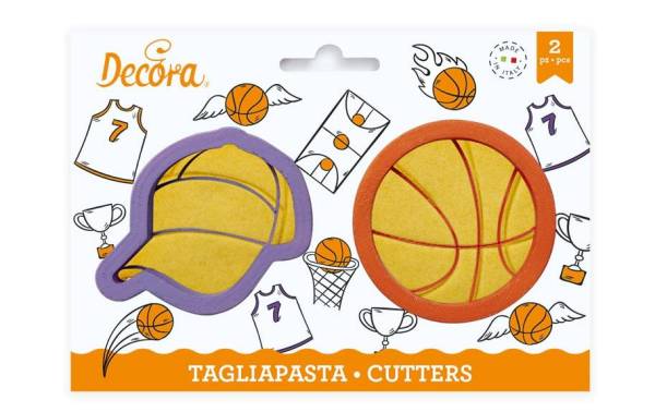 Decora Guetzli-Ausstecher-Set 2 Stück, Basketball