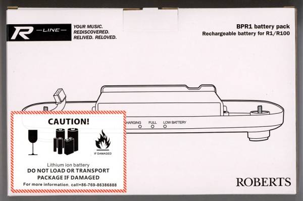 Roberts BPR1 R-Series Rechargable Battery Pack - black