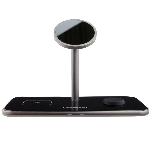 INTENSO Magnetic Wl Charg. Stand MB13 7410810 MagSafe comp., 3 in 1 black
