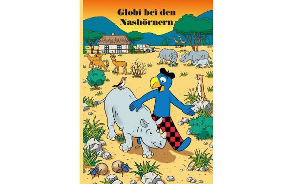 Globi Verlag Bilderbuch Globi bei den Nashörnern