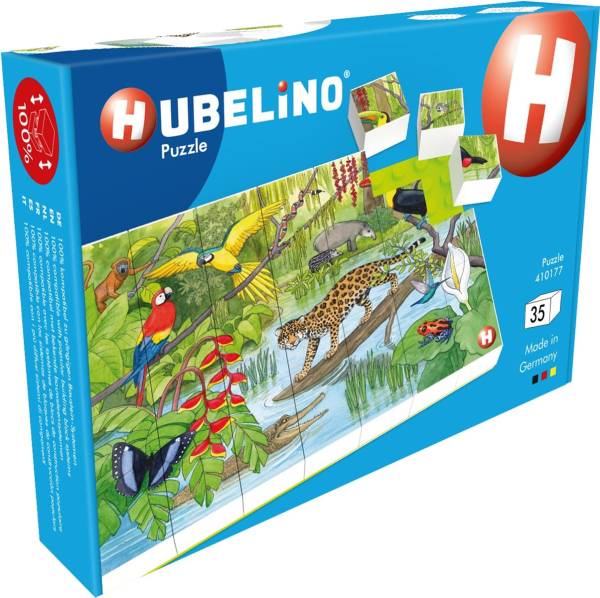 Hubelino Puzzle: Tierwelt im tropischen Regenwald [35 Teile]