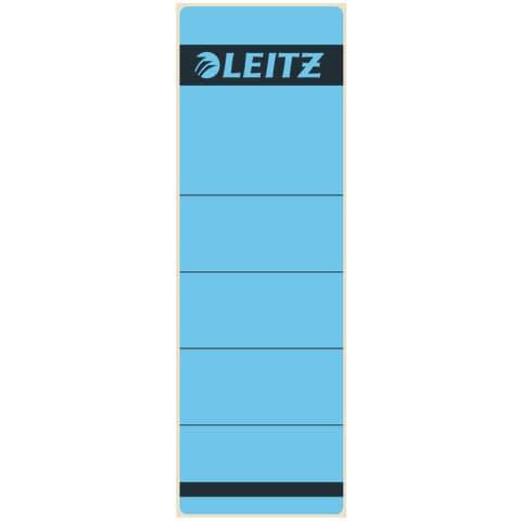 LEITZ Ordnerrücken-Etikett, 61 x 192 mm, kurz, breit, blau