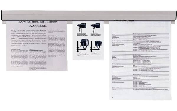 FRANKEN Papierklemmschiene, selbstklebend, Länge: 310 mm