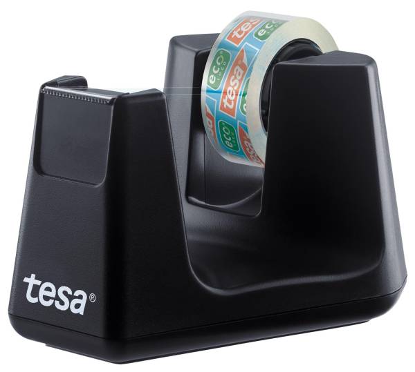 Tischabroller EasyCut ecoLogo Smart, schwarz,1 Rl.eco&amp;clear TESA 539040000