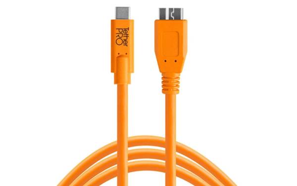 Tether Tools Kabel TetherPro USB-C / 3.0 Micro-B 4.6 Meter – orange