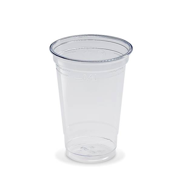 Becher (rPET) glasklar 95mm 0,4L - 50 Stück