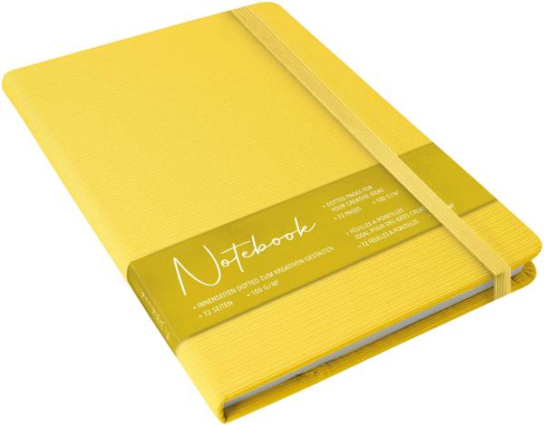 ONLINE Notizbuch Indian Summer Yellow 08379/6 A5 72 Blatt, dots