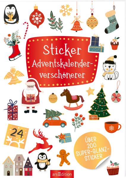 ARS EDITION Adventskalender 21×14.8cm 13392 Sticker