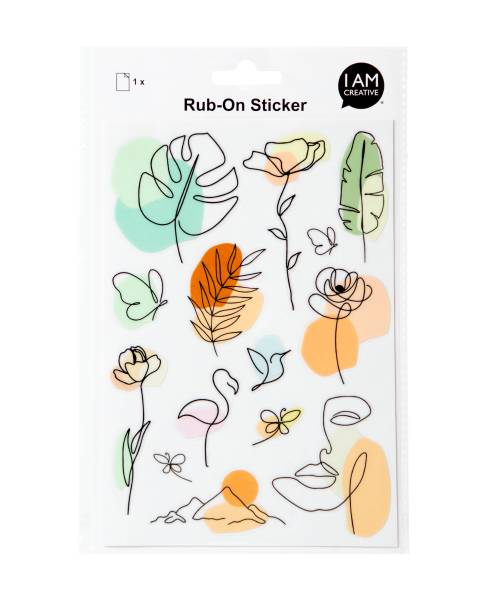 I AM CREATIVE Rub on Sticker A5 4010.61 Illustration