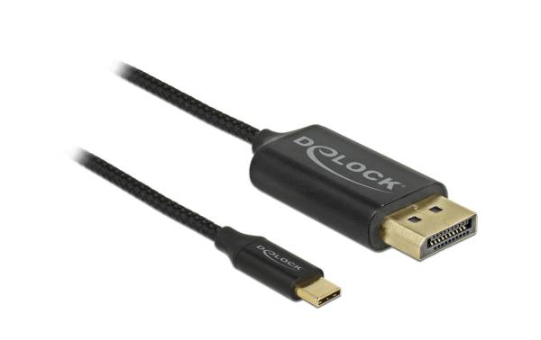 Delock Kabel USB Type-C – DisplayPort koaxial Kabel, 1m. 4K/60Hz