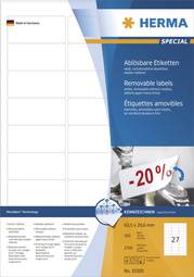 HERMA Universal-Etiketten SPECIAL, 99,1 x 33,8 mm, weiß