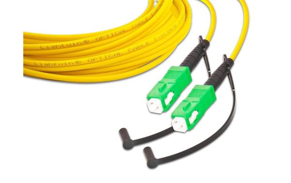 Lightwin LWL-Patchkabel SC/APC-SC/APC, Singlemode, Simplex, 20m