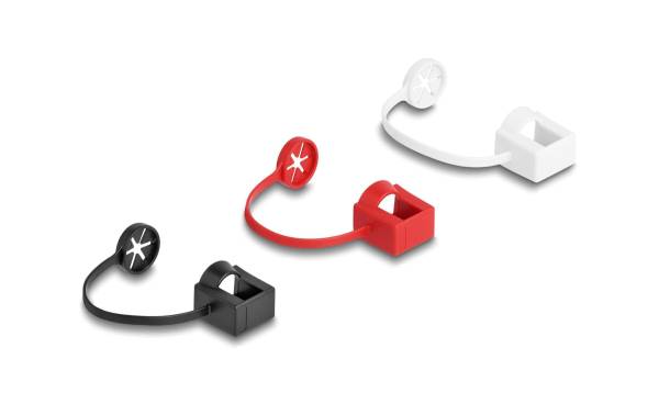 Delock Blindstecker/Staubschutz RJ45, mit Befestigungsclip 50 Stück