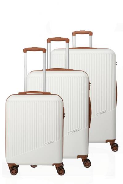 Travelite BALI 4w L/M/S, Weiss/Cognac