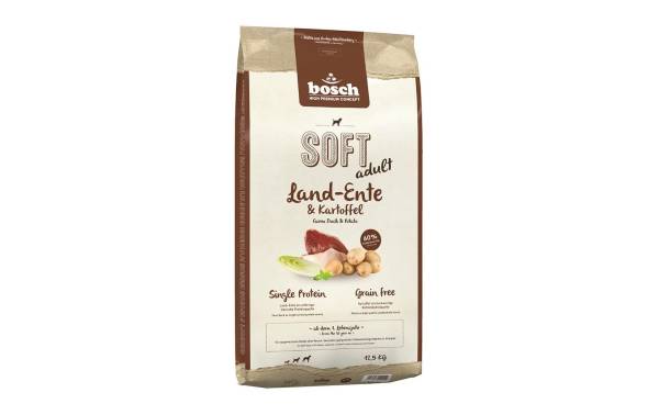 Bosch Tiernahrung Halbfeuchtfutter Soft Adult, Landente &amp; Kartoffel, 12.5 kg