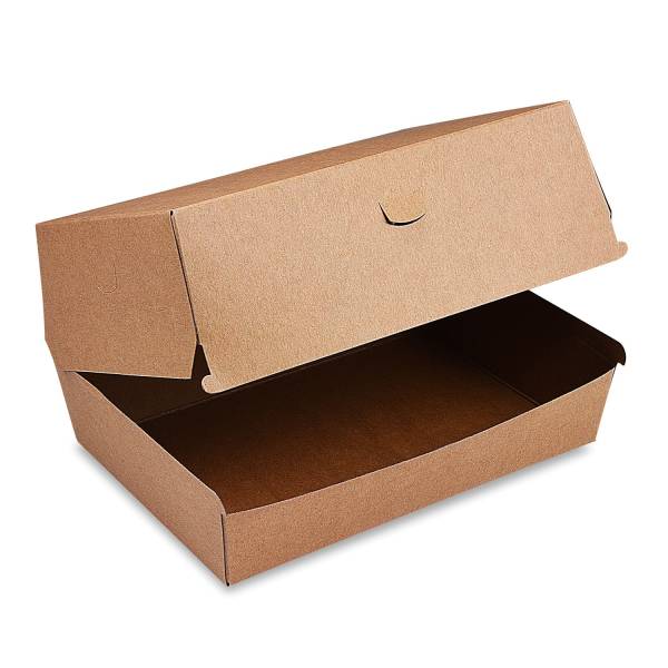 Burgerbox Plus (PAP FSC Mix) fettdicht kraft 195 x 135 x 100 mm – 50 Stück