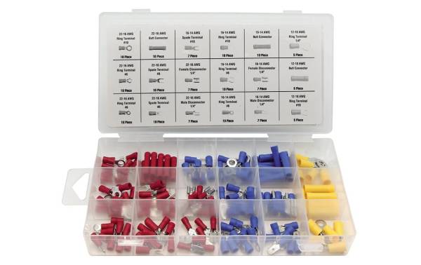 Perel Quetschverbinder-Sortiment HAS05 Rot/Blau/Gelb,