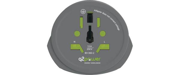 Q2Power Country-Reiseadapter World-EU-CH