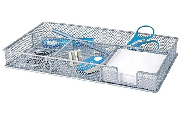 WEDO Stiftschale Office, aus Drahtmetall, silber