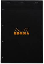 RHODIA Notizblock No. 20, DIN A4+, kariert, schwarz