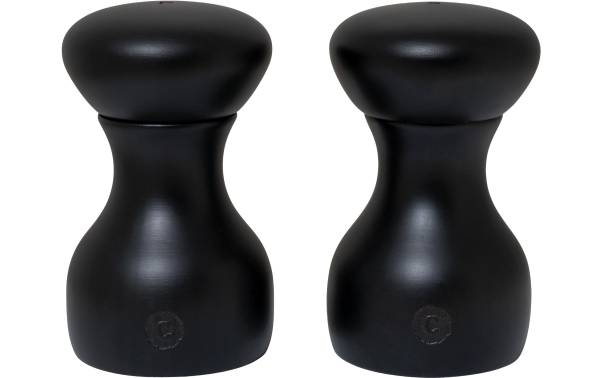 Crush Grind Salz- und Pfeffermühle Lyon 2er Set, 9.6 cm, Schwarz