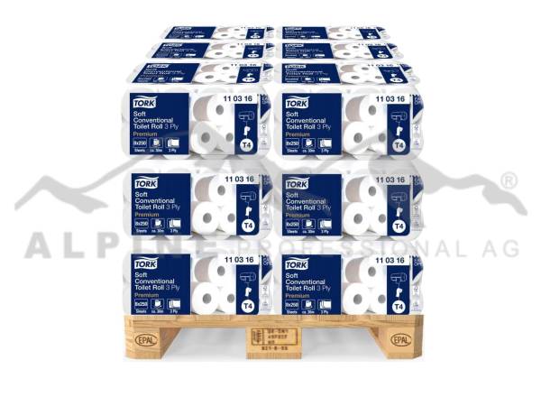 1296 Rollen TORK 110316 Toilettenpapier Premium – 3-lagig T4