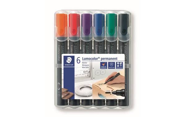 STAEDTLER Lumocolor Permanent-Marker 352, 6er Etui