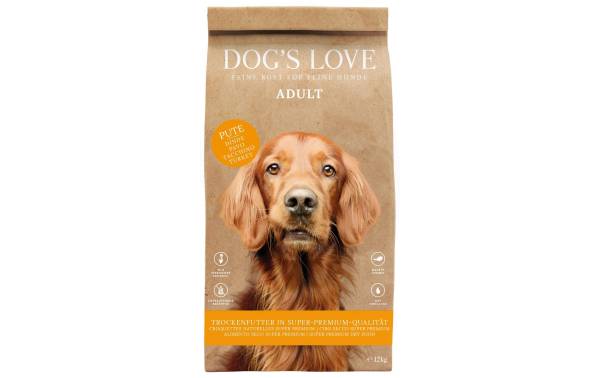 Dog's Love Trockenfutter Adult, Pute, 12 kg