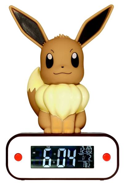 Pokémon - Digitaler Wecker Evoli [LED-Lampe]