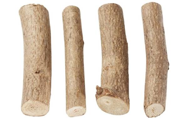 HobbyFun Naturmaterialien Holz Stämmchen 7 cm, 8 Stück