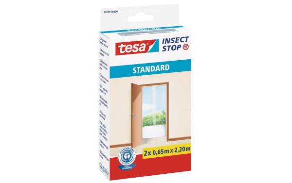 tesa Fliegengitter STANDARD für Türen, 2 x je 0,65 m x 2,20m