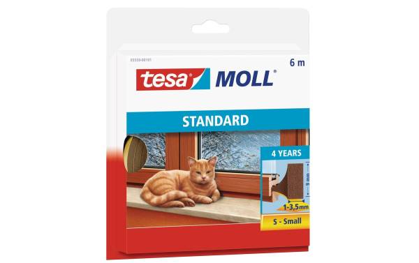 tesa Moll STANDARD I-Profil Schaumstoff-Dichtung, 9 mm x 6 m