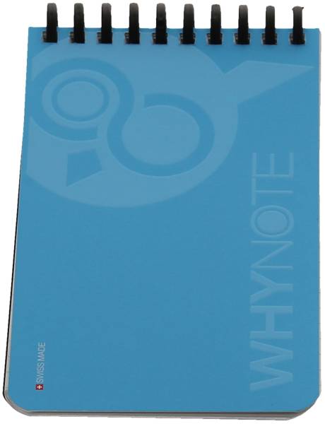 Notizbuch A6 starter-kit, blau WHYNOTE WNPBOK04