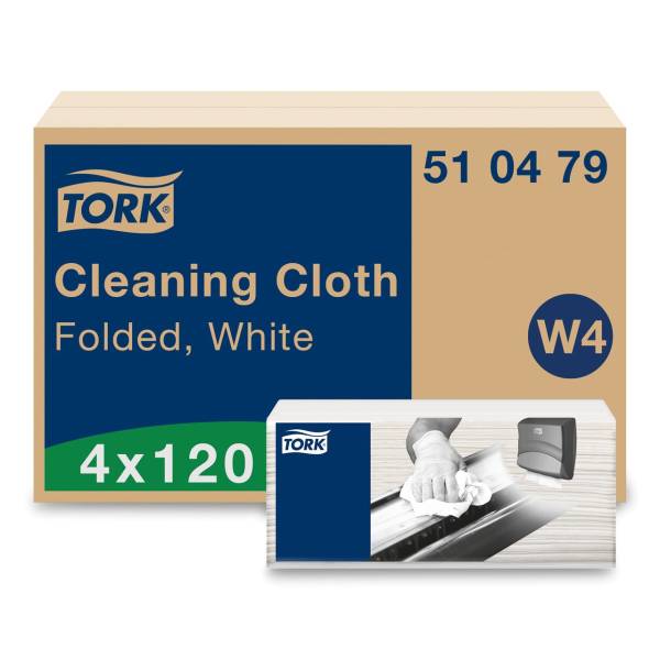 TORK-510479 Reinigungstücher – W4 – 480 Tücher weiss