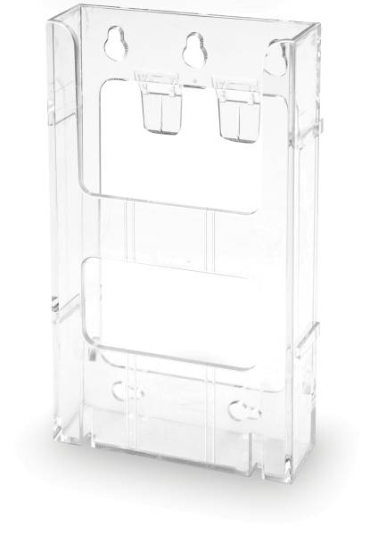 DEFLECTO Prospekthalter Lit-Loc 1/3 A4 771901 hoch, mit Verrigelung